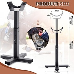 Adjustable Farrier Stand Metal Horse Hoof Trimming Equipment with 5 Heights