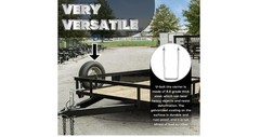 Trailer Spare Tire Carrier Bracket,Side-Mount U-Bolt 4/5 Lug Wheels,Tires to 15″