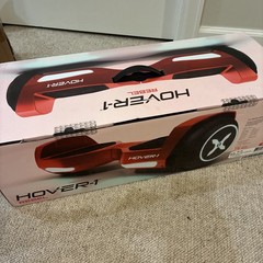 Hover-1 Rebel Kids Hoverboard with LED Headlight, 6 MPH Max Speed – Red