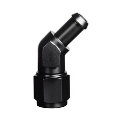 6AN Female to 5/16 Barb 45 Degree Swivel Hose Fitting 6AN to 5/16 45Degree