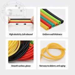 Colorful Surgical Latex Tube Natural Rubber Pipe Hose Elastic Slingshot Fishing