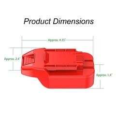 Adapter Upgrade for Bauer 20v Tools – Used for DeWalt 20v MAX Slider Li-Ion B…