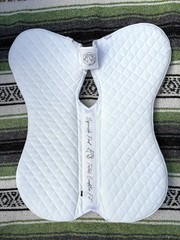 Total Saddle Fit – English – SQUISH PAD – Jump – Medium (17.5-18″) – White