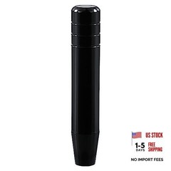 Long Shift Knob Weighted Aluminum Alloy Polished Metal Driving Handle Stick Red