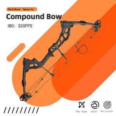 0-70lbs Adjustable Compound Bow Carbon Arrow Kit Archery Shooting Hunting Target