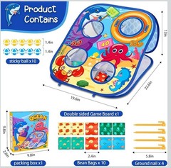 Animal Bean Bag Toss Game Toy Outdoor Toss Game, Family Party Party Supplies for