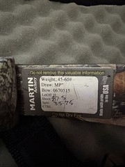 Martin Magnum Compound Bow Package – $325 W/Case & Arrows