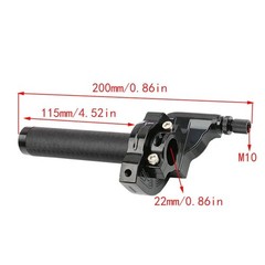 Twist Throttle Grip Assembly w/ Cable 7/8″ Motorcycle Handlebar Grips 22mm
