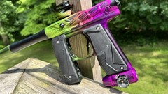 HK Hive Mini GS Paintball Gun – Dust Acid Green/Purple Fade w/ Method Poppet