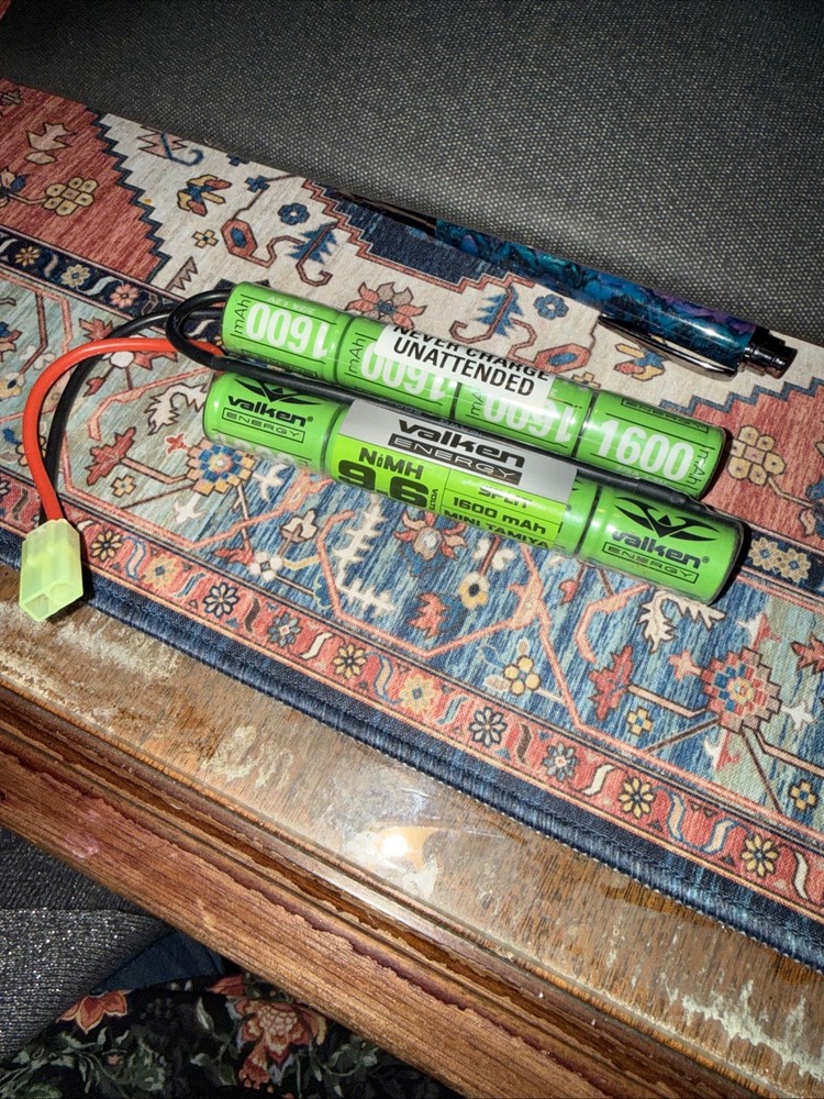 NEW Valken Energy 9.6V NiMH 1600mAH Nunchuck Airsoft Battery (48108)