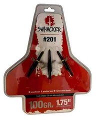 #201 Swhacker 1.75″ Expandable 2-Blade Mechanical Archery Broadheads 100 Grain