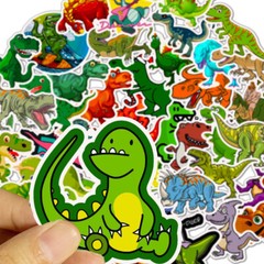 50pcs Vinyl Cute Dinosaur Sticker Pack For Water Bottle,Laptop,Journal,Scrapbook