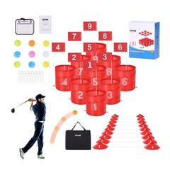 VEVOR Backyard Golf Game 9 Hole Portable Outdoor Bucket Golf Game for Kids and