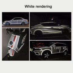 Reflective Safety Pinstripe Tape Self Adhesive Sticker Strip Decal 4-Color 45M