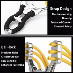 Premium Zinc Alloy Slingshot Catapult Rubber Band Archery Shooting Target