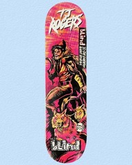 RARE Blind Skateboard Deck TJ Rogers Warrior Series Pro Model 8.0 NOS 2016