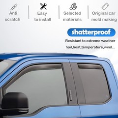 in-Channel Window Rain Guards for 2011-2023 Dodge 11-23 Charger in-Channel