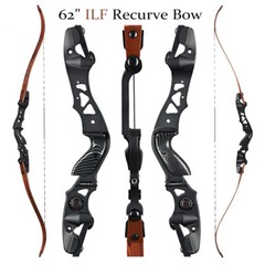 Archery 62″ ILF Takedown Recurve Bow Aluminum Riser Competition Athletic Hunting