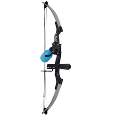 SAS Siege 55 lb 29″ Compound Bowfishing Bow Package – Silver/Black or Black