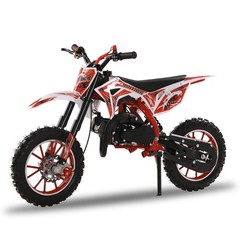NEW 49cc 2-Stroke Kids Dirt Bike – Gas-Powered Off-Road Mini Motorcycle (Red)