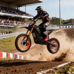 Electric Dirt Bike Electric Motorcycle 70V 20.8AH E-MoutainBike 50MPH 2500W Peak