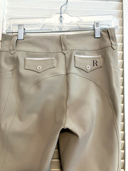 28) FR FREE RIDE RIDING Equestrian Breeches Beige Khaki EXC! Pants