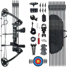 Adjustable 0-70 lbs Compound Bow for Beginners – Complete 2024 Archery Kit