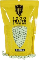 Tracer BBS Glow-in-The-Dark 6mm Airsoft BBS Ammo, 1000 Count