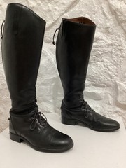 Ariat Black Leather Riding Equestrian Boots Women’s Sz 8.5 Wide Calf