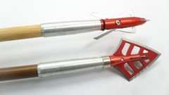 Hunting Wooden Bamboo Arrow Transfer Plug Link Broadheads Aluminum Tube Add feat