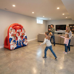 6FT Giant Inflatable Football Target Toss Game – Fun Indoor & Outdoor Yard Games
