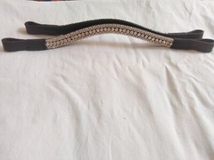 Leather 3 Row Crystal Browband for Horse With Free Shipping.