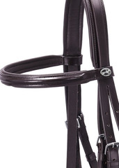 Schockemöhle Bremen Wide Bridle Brown/Silver Bridle | NO IMPORT FEES