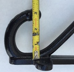 New Heavy Duty Black Powder Coated Malleable Iron 10″ Horse Harness Hook Tack