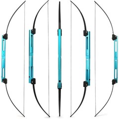 Complete 55″ Archery Set 55LB Folding Bow with 12 Carbon Arrows&Protective Gear