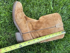 Vtg 1978 Wolverine Durashock Cowboy Boots Wheat Suede Vibram Soles Men’s 9 2E