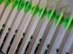 Easton Axis 260 5mm Hunting Carbon Arrows! Crested/Dipped Bohning Blazer Vanes