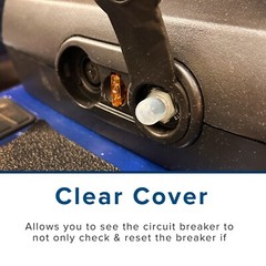 Waterproof Rubber Boot Cover for Push-Button Reset Circuit Breakers fits any AMP
