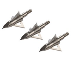 12Pcs Archery Broadheads 100/125 Grain Crossbow Recurve Compound Bow Arrow Tips
