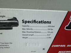 Red Ryder Carbine Daisy 650 Shot «A Christmas Wish» BB Gun w/ Compass Sundial