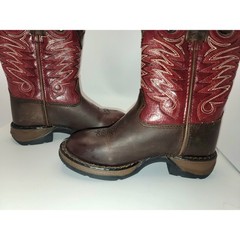 Kids Durango Western Cowboy Boots Size 9.5 Brown Red Western Boots A10-379
