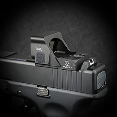Tactical pistol 3 MOA Green Dot Reflex Sight OWL for Doctor Cut CQB Glock Mount