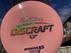 McBeth 5X ESP Avenger SS-Pink w Holographic Silver Tron Foil