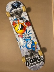 2001 Flame Boy Heavy Metal Team Vintage Rare World Industries Skateboard Deck