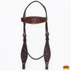 C–SET Western Horse Headstall Breast Collar Set Tack American Leather Hilason