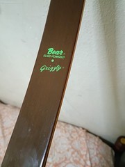 Vintage 1953 Rare Fred Bear Grizzly Glass-Powered 8R9913 56″ 40# RH Recurve Bow