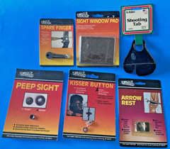 VTG LOT 6 NOS TRAD ARCHERY VINTAGE ALLEN GAME TRACKER SHOOTING TAB SPARE FINGER