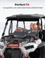 Front Windshield Compatible with 2019-2023 Polaris RZR XP 1000 / RZR XP Turbo 2