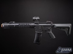 6mmProShop SAI Licensed GRY Electronic AEG Airsoft Rifle – Black – 10.5″