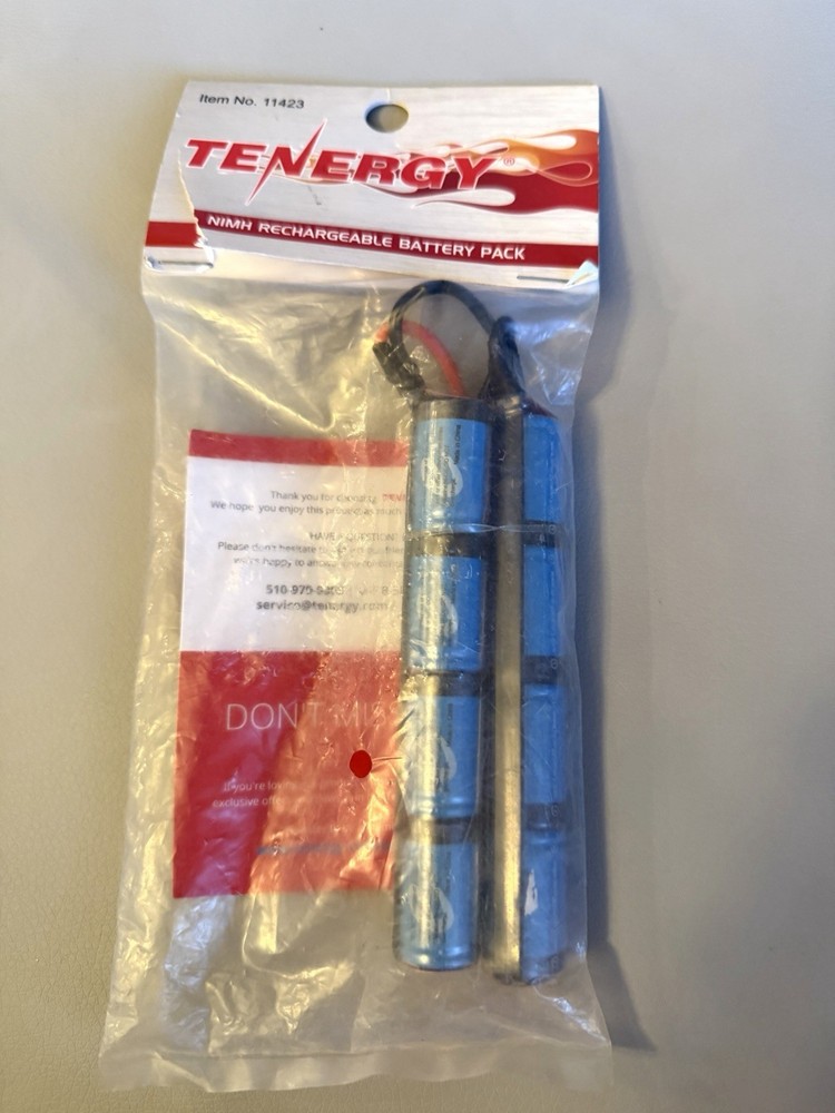 Tenergy 9.6V 1600mAh Airsoft Battery NiMH Butterfly Battery Pack w/ Mini Tamiya